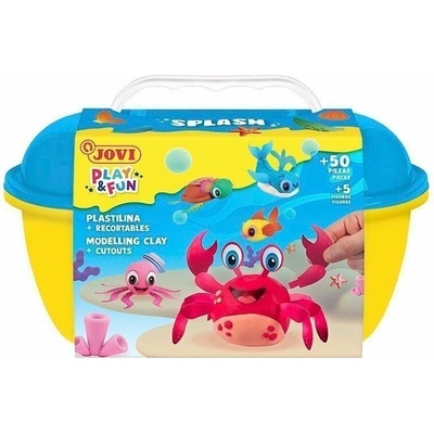 Jovi PLAY&FUN plastelína kufrík 50ks Splash