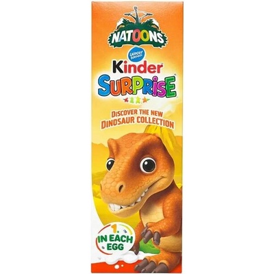 Kinder Surprise Natoons čokoládová vajíčka s překvapením 4 ks 80 g
