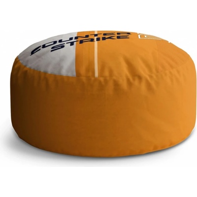 Sablio Taburet Circle Counter Strike 2 Oranžová: 40x50 cm
