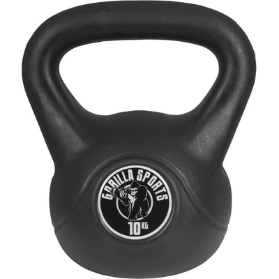 Gorilla Sports Kettlebell činka, plast 10 kg