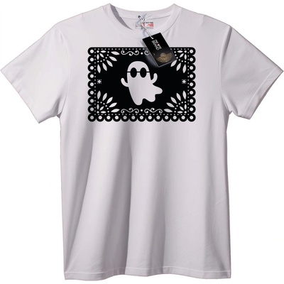 NOONEBRAND Тениска Призрак с дантела - S, White