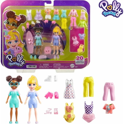 Mattel Polly Pocket Sada bábik s oblečením Na pláži
