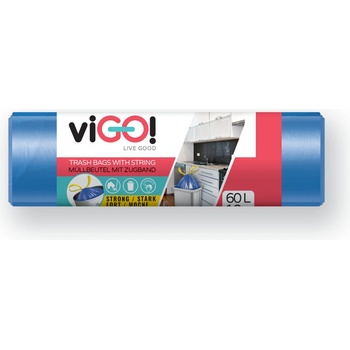 Vigo pytle zatahovací HDPE 60 l 13 µm 10ks modré
