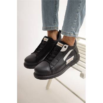 Chekich Мъжки обувки с връзки CH131 - Черни с Бял #365617 (365617_Черно)