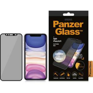 Panzer Стъклен протектор PanzerGlass за Apple iPhone XR/11 CaseFriendly CamSlider Privacy, Black