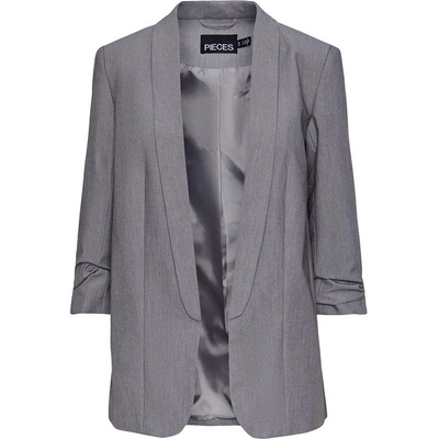 PIECES Сако Pieces Boss 3/4 blazer - Grey (Light Grey Melange)