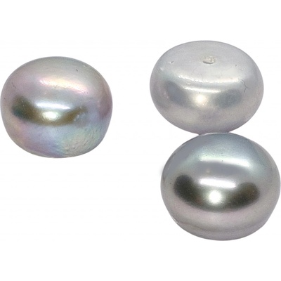 Perla sladkovodní šedá 10 - 10,5mm polovrtaná - Obsah balení 2 ks PP 030 – Sleviste.cz