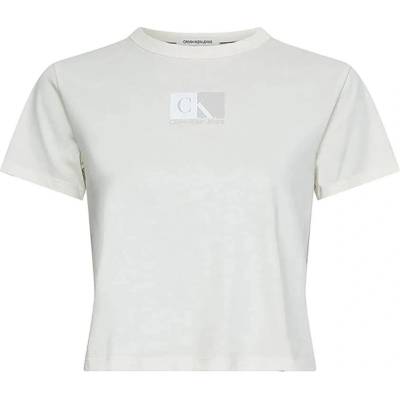 Calvin klein jeans Тениска Calvin Klein Jeans Logo Box short sleeve T-shirt - White