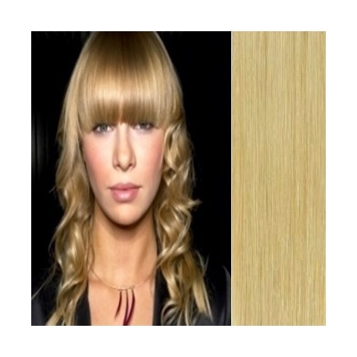 Clip in ofina REMY 100% ľudské vlasy PRÍRODNÁ BLOND