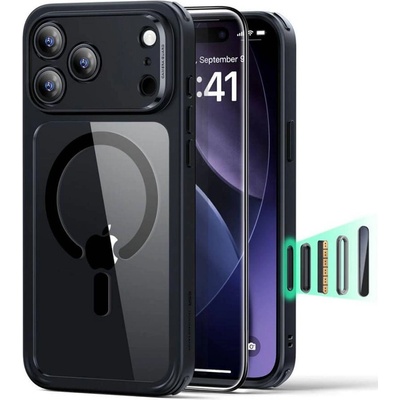 ESR Magsafe Калъф и Протектор за iPhone 17 Pro Max, ESR Classic Hybrid Magnetic Set Case, Черен (4894240289020)