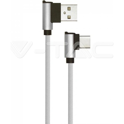 V-TAC 1м. Тип C USB Кабел Сив - Серия "Diamond (VT-5362)