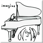 John Lennon Imagine Black On White Магнит (JLMAG18)
