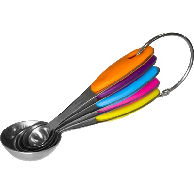 Horecano Cn-Мерителни лъжици 5бр с цветни дръжки (0593) (01981133)