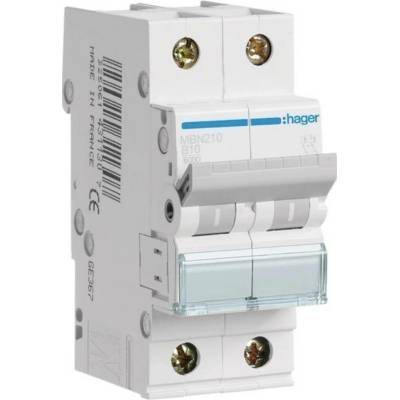 Hager 2-pólový 10 A 400 V MBN210