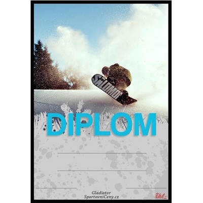 DS02c Diplom snowboard – Zboží Dáma