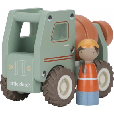 Little Dutch Nákladiak s miešačkou drevený