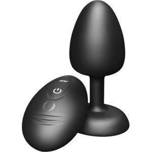 Dorcel - вибриращ анален плъг с дистанционно управление M - (черен)