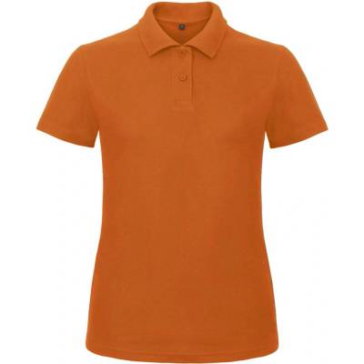 B&C Polokošile B&C ID.001 piqué krátký rukáv dámské COT 01ID1023500 Oranžová