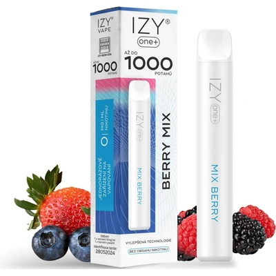 IZY VAPE IZY ONE+ Berry Mix 0 mg 1000 potáhnutí – Zboží Mobilmania
