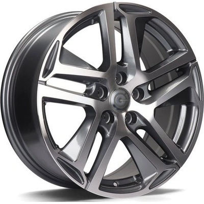 Carbonado Nice 7,5x17 5x108 ET45 anthracite front polished