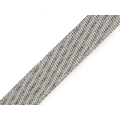 Popruh polypropylenový šíře 30 mm tloušťka 2 mm, malé, 13 šedá světlá