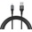 Dudao L3SM USB-A - MicroUSB 3A 1, 2 м плетен кабел - черен (6976625333028)