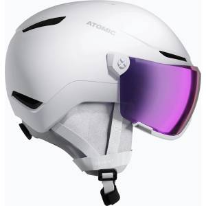 Atomic Скиорска каска Atomic Revent Visor Stereo white heather/purple stereo