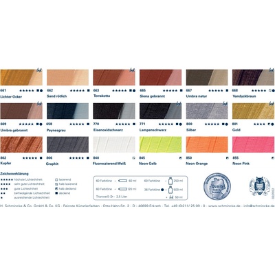 H. Schmincke & Co. Schmincke Akademie akrylové farby 250 ml 661 yellow ochre