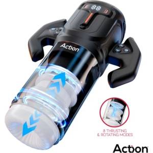 Action Автоматичен мастурбатор с тласъци и ротация Action Zyon