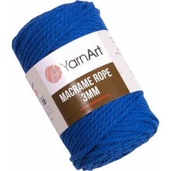 YARNART Macrame Rope 3 mm 63 m 772 Royal Blue юта (Macrame Rope 3 mm 772)