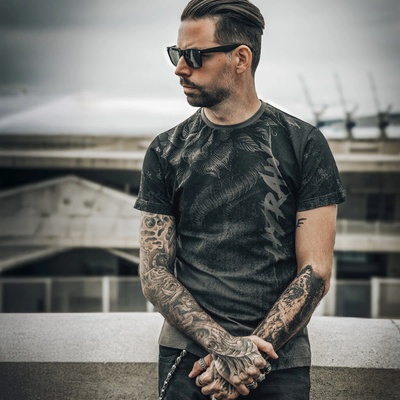 HYRAW Мъжка тениска hyraw - engraved - 254ts01