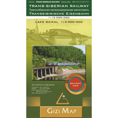 Transsibiřská magistrála (Trans-Siberian RLW) 1:12m mapa GIZI