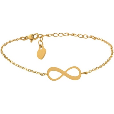 Bellita Златиста дамска гривна със знак за безкрайност Bellita (BLT-GB157-G)