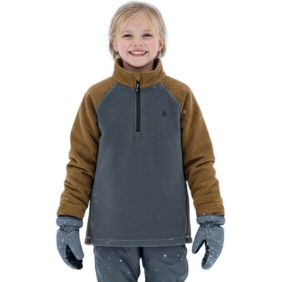 Color Kids Fleece Stretch Colorblock-7842-Stormy Weather šedá