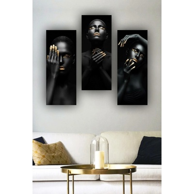 ASIR Obraz na MDF 3ks KDYŽ TĚLO PROMLOUVÁ 20 x 50 cm