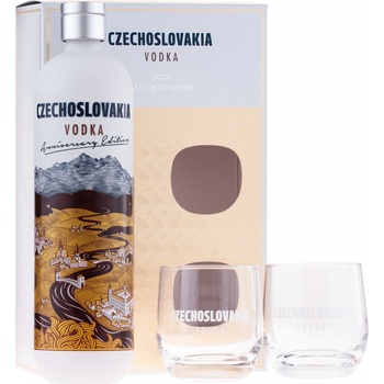 Czechoslovakia Vodka 40% 0,7 l (darčekové balenie 2 poháre)