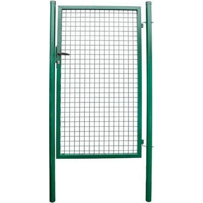 Strend Pro METALTEC ECO, 1000/2000/50x50 mm, čtvercový rám, zelený, jednokřídlý, zahradní, ZN+PVC, R