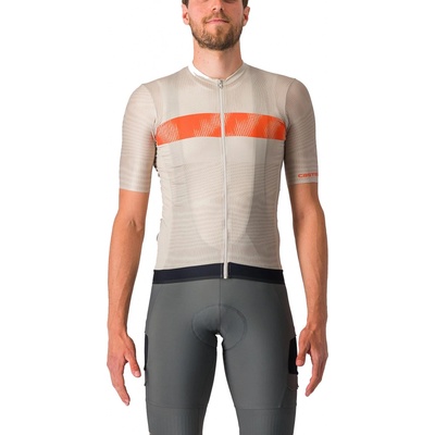 Castelli Unlimited Endurance Silver Moon/Orange rust