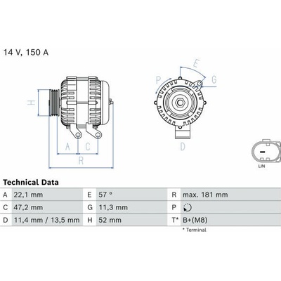generátor BOSCH 0 986 085 230