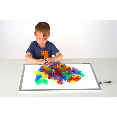 TickIt Průhledné barevné kostky 90 ks