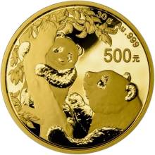 China Mint Zlatá mince Panda 2021 30g