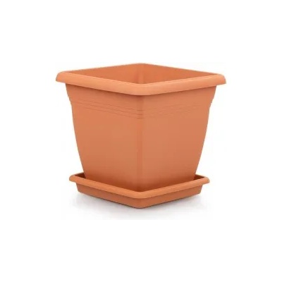 Serinova Квадратна саксия Villa - 60 х 56 х 60 см - Кафява (0150238)