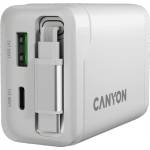 CANYON Адаптер за Захранване CANYON charger OnCharge 65RC Build-In Cable USB-C 65W 1xPD 1xQC EU White (CNS-CURC65ACW) - beep