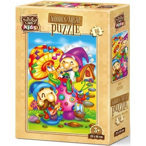 Art Puzzle Дървен пъзел Art Puzzle от 16 части - Елфи (5854) - ozone