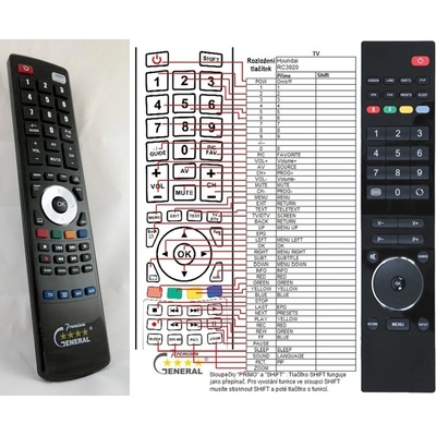 GENERAL HYUNDAI RC3920 - съвместимо дистанционно управление на марката General (RC3920)