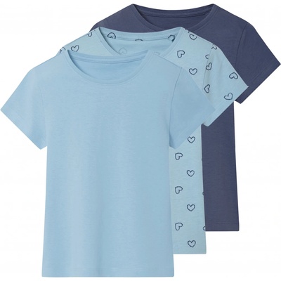 lupilu Dívčí triko, 3 kusy modrá – Zboží Dáma