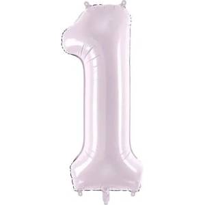 Party Deco Фолиев Балон Цифра, Светло Лилаво, 72 см - 1 (fb230g-1-014)
