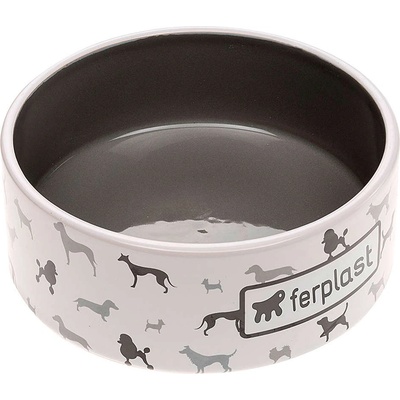 Ferplast Juno Medium Bowl - керамична купа за кучета или котки за храна и вода 16, 3 x 6, 1 см - 750 мл