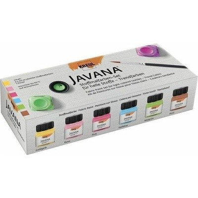 Kreul Javana Trendy sada barev na světlý textil 6 ks 20 ml