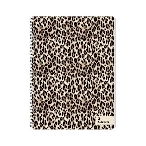 Sentio Тетрадка със спирала A4 105 листа, 3 теми Leopard